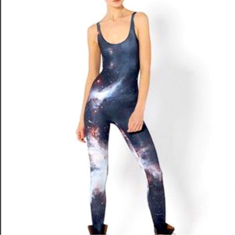 CLOSING THURS • RARE Blackmilk Black Galaxy catsuit